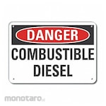 LYLE Aluminum Combustible Diesel Danger Sign