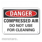 LYLE Aluminum Compressed Air Danger Sign