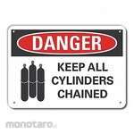 LYLE Aluminum Cylinder Handling Danger Sign