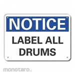 LYLE Aluminum Drums Notice Sign
