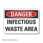 LYLE Aluminum Infectious Waste Danger Sign
