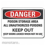 LYLE Aluminum Poison Danger Sign