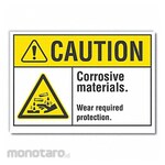 LYLE Corrosive Materials Caution Reflective Label