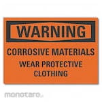 LYLE Corrosive Materials Warning Label