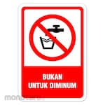 RGP Sign Bukan untuk Diminum