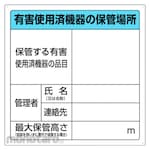 Unit Wast Storage Signs