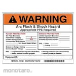 BRADY Arc Flash Sign (Tanda Terkait Pengamanan)
