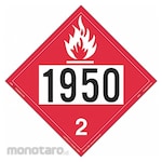 LABELMASTER Label Flammable Gas Placard (Label Terkait Tanda Bahaya)