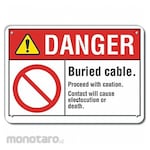 LYLE Aluminum Buried Cable Danger Sign