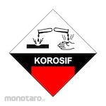 Safety Sign Stiker Limbah Korosif