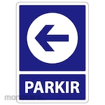 HSP Safety Sign 50x70 Plat Moveable - PARKIR (KIRI)