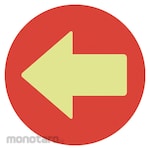 HISAGO Floor guidance sticker for carpet arrow round red