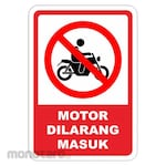 RGP Sign Motor Dilarang Masuk
