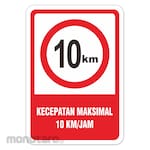 RGP Sign Kecepatan Maksimal 10km
