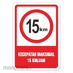 RGP Sign Kecepatan Maksimal 15km