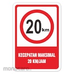 RGP Sign Kecepatan Maksimal 20km