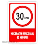 RGP Sign Kecepatan Maksimal 30km