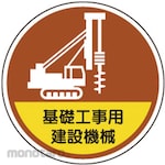 Unit SAFETY SIGNS Sticker for Helmet (Construction Machine for Foundation Work)