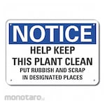 LYLE Aluminum Cleaning Notice Sign