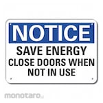 LYLE Reflective Door Instruction Notice Sign