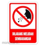 RGP Sign Dilarang Meludah Sembarangan