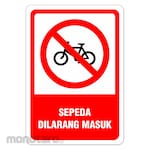 RGP Sign Sepeda Dilarang Masuk