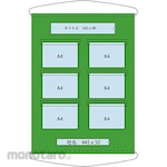 GREEN CROSS Pocket Bulletin Board A4 Horizontalx6