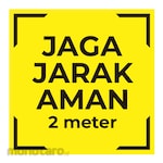 HSP Covid-19 Safety Sign - JAGA JARAK AMAN 2 METER
