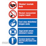 HSP Covid-19 Safety Sign - MULTIPLE SIGN PROTOKOL COVID-19