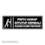 TONATA Acrylic Door Close Sign (Rambu Informasi)