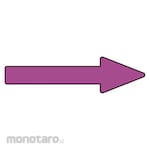 GREEN CROSS Piping direction display sticker → Red-purple arrow Sticker 76 20 x 70 mm 10 pieces set Aluminum