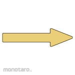 GREEN CROSS Piping direction display sticker → Thin yellow arrow Sticker 63 30 x 100mm 10 pieces set Aluminum