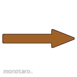 GREEN CROSS Piping direction display sticker → brown arrow pasted arrow 59 30 x 100 mm 10 pieces set aluminum