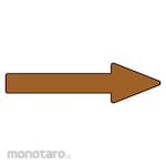 GREEN CROSS Piping direction display sticker → brown arrow stick arrow 60 20 x 70 mm 10 pieces set aluminum