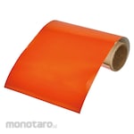 TRUSCO Piping identification tape yellow red (orange) (2.5YR6/14) 100MM width x 1M