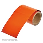 TRUSCO Piping identification tape yellow red (orange) (2.5YR6/14) 25MM width x 1M