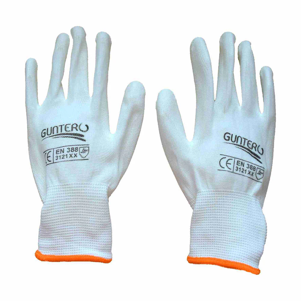 Gunter Safety Gloves PU White (Sarung Tangan)
