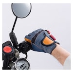 FUJI GLOVE Gloves Cow Grain Leather with Processed Denim Style Leather Back (Sarung Tangan)