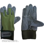 HO-KEN Gloves Cow Split Oil Leather with Colored Cotton Back (Sarung Tangan)