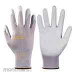 HALO Grey Nylon Lined PU Coated Gloves (Sarung Tangan)