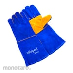 SAFEGARD Blue Welding Double Palm Gloves (Sarung Tangan)