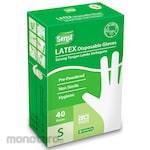 SENSI Latex Disposable Gloves Pre-Powdered (Sarung Tangan Sekali Pakai)
