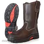 AETOS Sepatu Boots Safety Pull On Lithium 9inch Warna Cokelat (Sepatu Proyek)