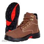 AETOS Sepatu Safety Tali Ankle Boots Tungsten 6inci dengan Steel Toe Cap dan Outsole Karet Nitril (Sepatu Proyek)