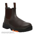 KRUSHERS Sepatu Boots Safety Karet Samping Montana dengan Steel Toe Cap dan Outsole Karet Nitril (Sepatu Proyek)