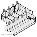 SMC Manifold Specification/For Base Piping Type/Common SUP/Common EXH/42 Type For Base Piping Type A Port Side Piping VV3K3-42 Base