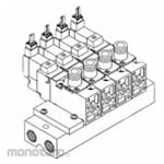 SMC Manifold for VQZ3 Series VV3QZ1 Series