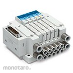 SMC Plug-in/Connector Connection Base: D-Sub Connector, Flat Cable Connector JJ5SY1-10F/P Series