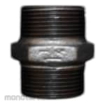 TSP Screw Fitting Double Nipple Black Steel Banded