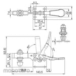monotaro Downward Pressure Type Toggle Clamp